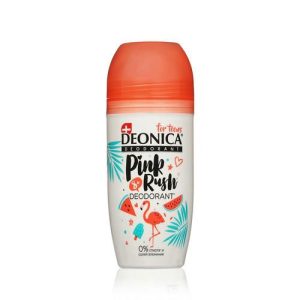 Женский шариковый дезодорант - антиперспирант Deonica For teens "Pink rush" 50мл