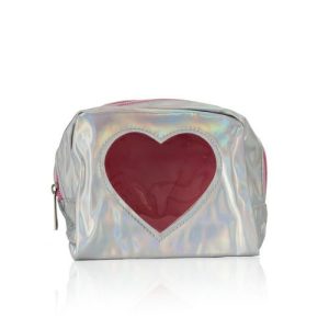 Косметичка Ameli " Сердце " кубик , голография