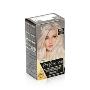 Краска L'Oreal Paris Preference стойкая для волос 11.11 Ультраблонд пепельный