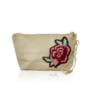 Косметичка - трапеция Ameli " Роза " Металлик