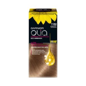 Стойкая крем - краска Garnier Olia для волос 7.132 Дымчато-бежевый