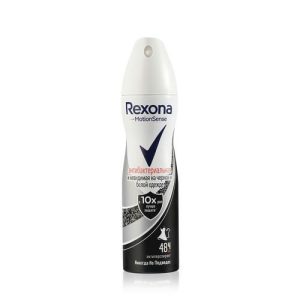 Женский дезодорант - антиперспирант Rexona Motion sense антибактериальная + невидимая на черном и белом 150мл