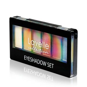 Палетка теней для век Lavelle 6 цветов 04 Золотисто-зеленый