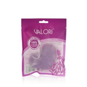 Конжаковый спонж для лица Valori "Лаванда"