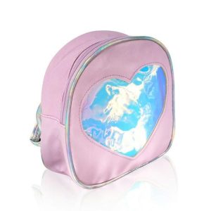 Косметичка - рюкзак Ameli " Сердце " 1 отделение , длинный ремень