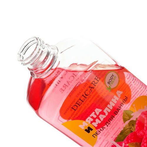 Пена для ванны Delicare "малина и Нежная мята" 500мл — изображение 3