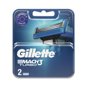 Кассеты для станка Gillette Mach 3 Turbo сменные 2шт
