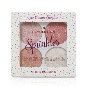 Палетка для лица I Heart Revolution Sprinkles "Ice Cream sundae" 4 цвета, 6г