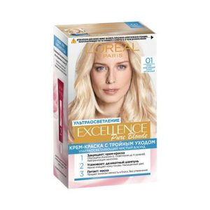 Крем - краска L`Oreal Paris Excellence Pure Blonde стойкая для волос 01 Русый