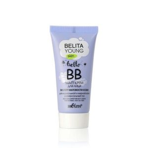 BB крем для лица Bielita Young Skin "Эксперт матовости кожи" для нормальной и жирной кожи, 30мл