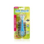 Женский станок Carelax Silk Touch для бритья + кассеты 4шт