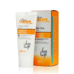 Крем - гель для век Bielita Секрет сияния "Сияющий взгляд" против припухлостей и темных кругов под глазами 30мл