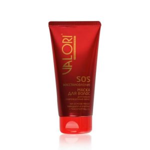 Маска для сильно поврежденных волос Valori Professional "SOS-эффект" на основе масел миндаля и хлопка + гексапептид-11 150мл