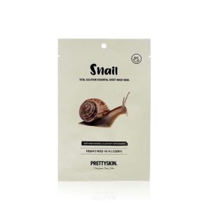 Увлажняющая маска для лица Prettyskin "Snail" с муцином улитки 23г