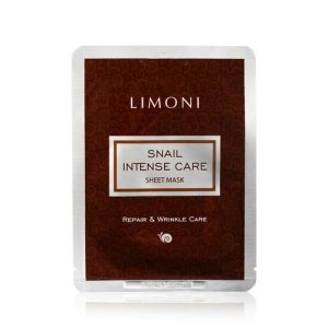 Интенсивная маска для лица LIMONI Snail Intense Care с экстрактом секреции улитки 18г
