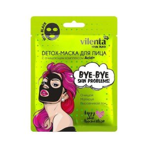 Тканевая detox - маска для лица Vilenta с очищающим комплексом Acid+ 25г