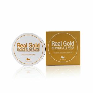 Гидрогелевые Антивозрастные патчи для области вокруг глаз Prreti "Real Gold" с золотом и пептидами 60шт