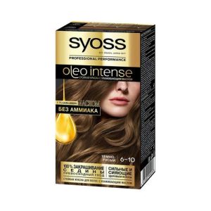 Краска Syoss oleo intense стойкая для волос 6-10 Тёмно-русый 50мл