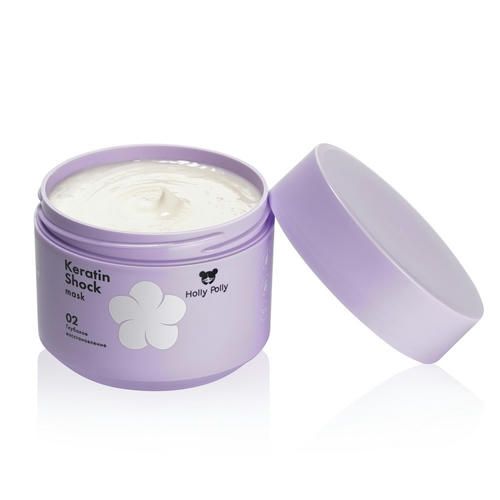 Восстанавливающая маска для волос Holly Polly "Keratin Shock" 300мл — изображение 3