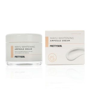 Укрепляющий ампульный крем для лица Prettyskin "Mayu Whitening" с экстрактом лошадиного масла 50мл