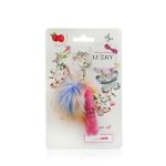 Детский блеск для губ Lukky Розовый с блестками, с плюшевым брелком 6мл