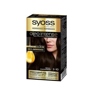 Краска Syoss oleo intense стойкая для волос 2-10 Черно-каштановый 50мл