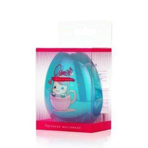 Массажная расческа Ameli " Яйцо с рисунком " для мокрых