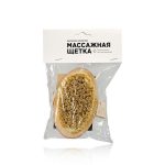 Щетка для тела для сухого массажа, без ручки, с ремнем, с тампико