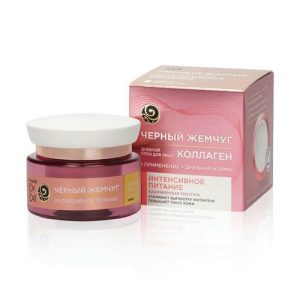 Дневной крем для лица Черный Жемчуг " интенсивное питание " с коллагеном 46мл
