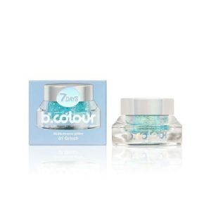 Глиттер - хамелеон для глаз , лица и тела 7 days b.colour Winter Edition 01 grinch 2,8г