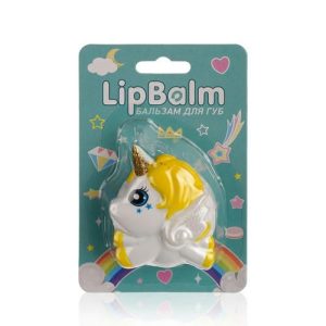 Бальзам для губ Lip Balm "Единорог белый" с ароматом яблока 6г