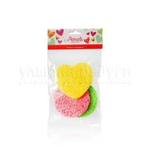 Набор спонжей Ameli косметических целлюлозных 3шт