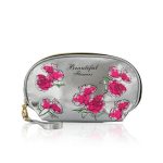 Косметичка - полукруг Ameli " Роза " Металлик