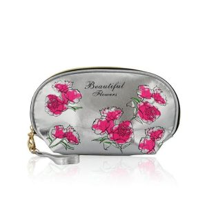 Косметичка - полукруг Ameli " Роза " Металлик