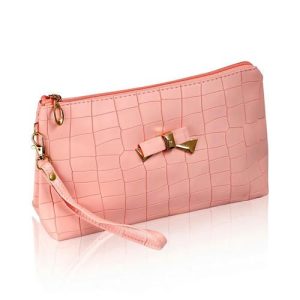 Косметичка - трапеция Ameli " Бантик " с ремешком-петлей