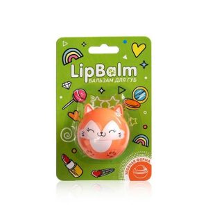 Бальзам для губ Lip Balm "Лиса" с ароматом апельсина 6,5г