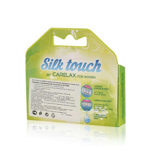 Женские сменные кассеты Carelax Silk Touch для бритья 4шт — изображение 3