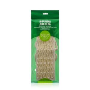 Банная мочалка - лента Aqua Joy Romantic для душа и ванны , сизаль , полиэстер , поролон 62*10см