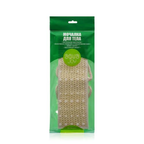 Банная мочалка - лента Aqua Joy Romantic для душа и ванны , сизаль , полиэстер , поролон 62*10см