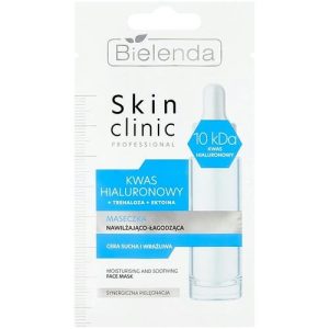 Bielenda Skin Clinic Professional Hyaluronic Acid Mask - Увлажняющая и успокаивающая маска для лица, 8 г.