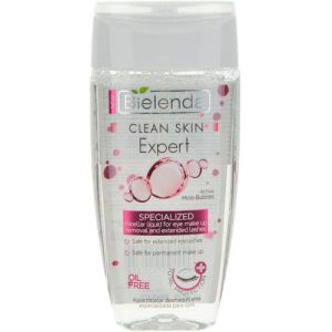 Bielenda Expert - Жидкость для снятия макияжа с глаз и нарощенных ресниц, 150 мл.