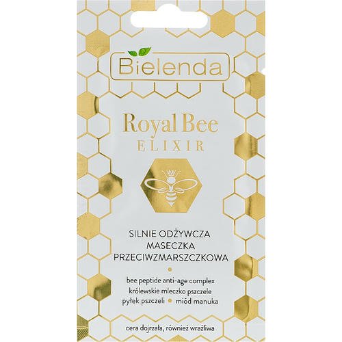 Bielenda Royal Bee Elixir - Питательная маска против морщин для сухой, зрелой и чувствительной кожи, 8 г.