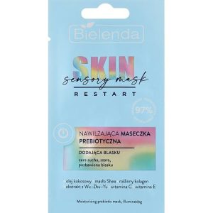 Bielenda Skin Restart Sensory Moisturizing Prebiotic Mask (пробник) - Увлажняющая пребиотическая маска для лица, придающая сияние, 8 г.