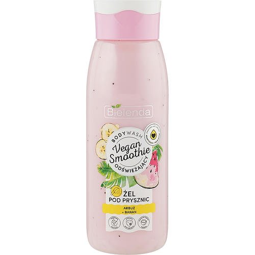 Bielenda Vegan Smoothie Shower Gel - Крем-гель для душа "Арбуз и банан", 400 г.