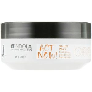 Indola Act Now! Shine Wax - Воск для укладки волос с глянцевым эффектом, 85 мл.