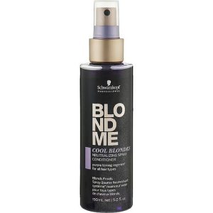 Schwarzkopf Professional Blondme Cool Blondes Neutralizing Spray Conditioner - Нейтрализующий спрей-кондиционер для волос холодных оттенков, 150 мл.