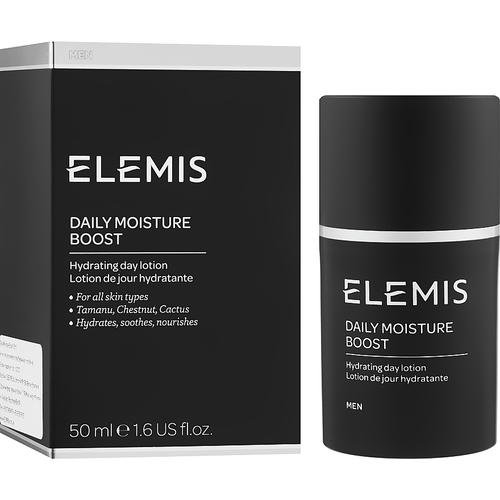 Elemis Men Daily Moisture Boost - Увлажняющий крем после бритья, 50 мл. — изображение 2