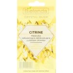 Bielenda Crystal Glow Citrine Face Mask - Освежающая и детоксифицирующая маска с эффектом мерцания, 8 г.