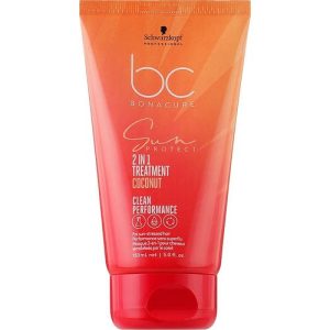 Schwarzkopf Professional Bonacure Sun Protect 2-in-1 Treatment Coconut - Солнцезащитная маска для волос 2-в-1 "Кокос", 150 мл.