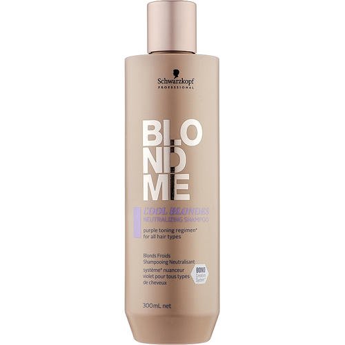 Schwarzkopf Professional BlondMe Cool Blondes Neutralizing Shampoo - Нейтрализующий шампунь для волос холодных оттенков блонд, 300 мл.